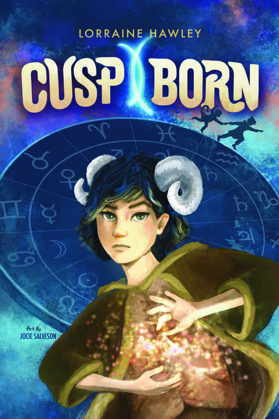 Cusp Born upper middle-grade fantasy book written by Lorraine Hawley. Book cover and illustrations by Jocie Salveson.